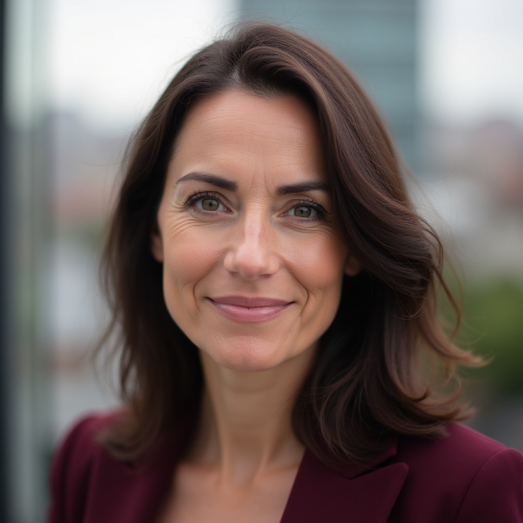 Aoife Brennan, Cultural Communication Advisor, a professional woman in her early forties with thoughtful and engaged expression