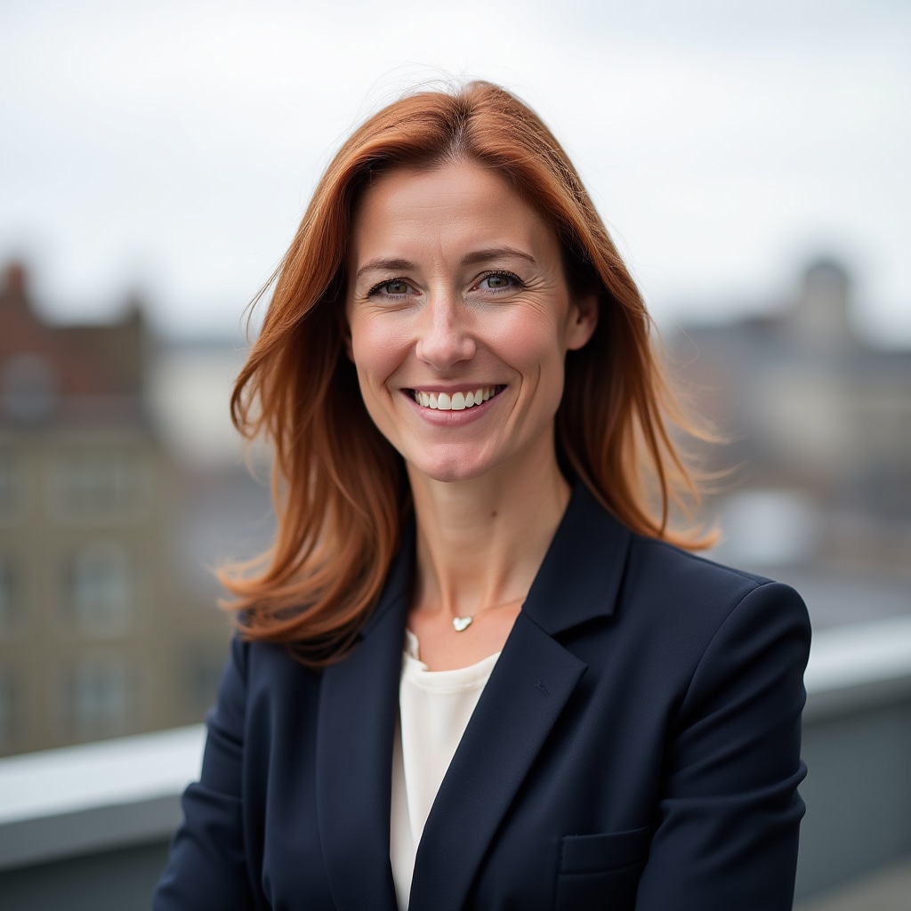 Siobhán Murphy, Lead Communication Facilitator, a professional woman in her late thirties with warm professional expression